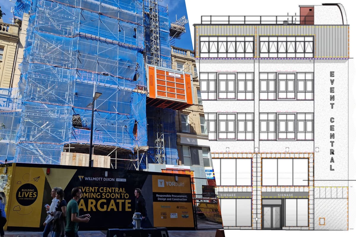 Das 14 Millionen Pfund teure Event Central-Projekt im Stadtzentrum von ...
