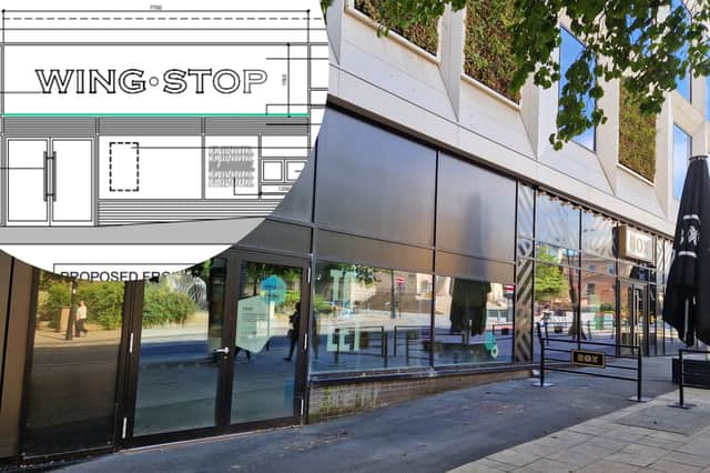 Plans have been revealed for a new Wingstop fast-food restaurant in Sheffield city centre