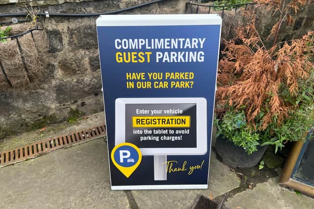Fox House customers must enter their registration number to use the car park or face a demand for £100.
