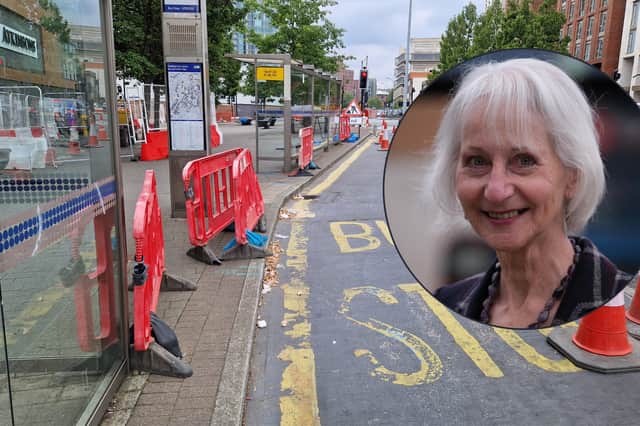 Coun Barbara Masters criticised transport bosses over the closure of two bus stops outside Atkinsons in Sheffield.