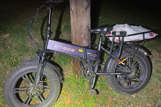 Police seized this e-bike. Photo: South Yorkshire Police