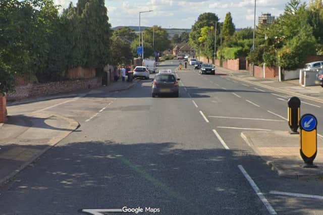 Broom Road at the junction with Fraser Road, Herringthorpe. Photo: Google