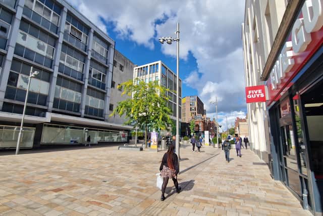 Five Guys has applied for outdoor seats on The Moor.