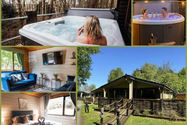 Save up to 37% on a 2-night stay in a woodland lodge with hot tub at Sherwood Castle Retreat