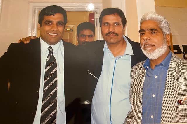 Lord Mohammed with his late uncle Abdul Razaq (right) in 2004 when he was first elected. Mr Razaq was father figure for him after his dad passed away in 1995