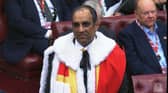 Lord Mohammed wore the Parliament robe as a newly created life peer