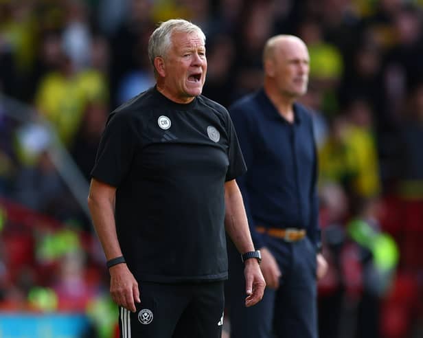 Sheffield, England, 5th September 2026.   Chris Wilder manager of Sheffield United during the Sheffield United vs Norwich City Sky Bet Championship match at Bramall Lane, Sheffield.  Simon Bellis / Sportimage