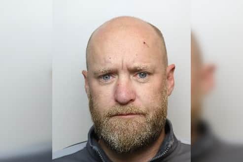 Dale Tait, 43, of Shepley Street, Wakefield, has an order, banning him from Barnsley town centre. Photo: South Yorkshire Police