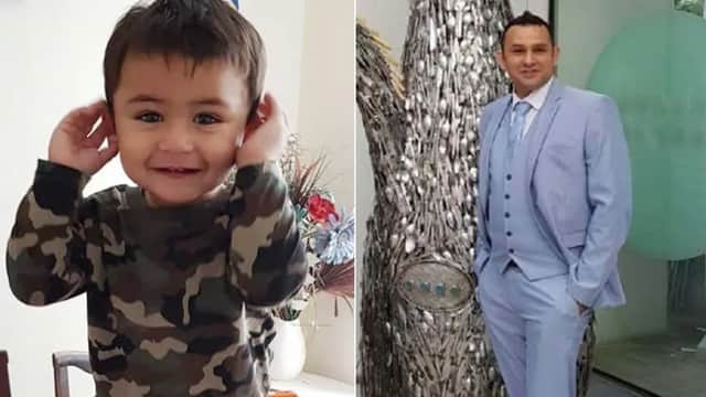 Doting father Adnan Jarral and his youngest son Usman bin Adnan