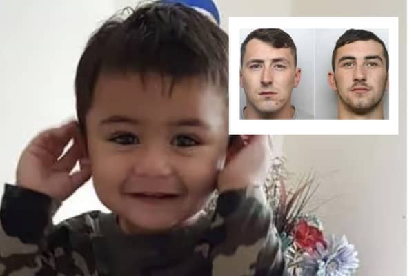 “Wretched” brothers Elliott, right, and Declan Bower and their victim, 16-month-old Usman bin Adnan 