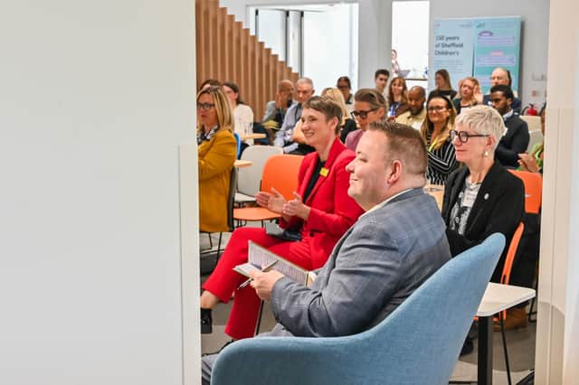 Andrew Western, Minister for Employment, on a visit to The Spark by Sheffield Children's Hospital in Attercliffe on September 3, 2026.