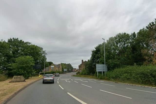 The A61 at Birdwell, near junction 36 of the M1. Photo: Google