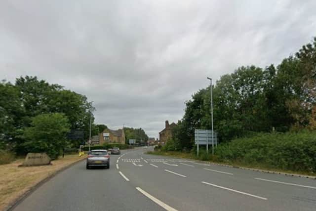 The A61 at Birdwell, near junction 36 of the M1. Photo: Google