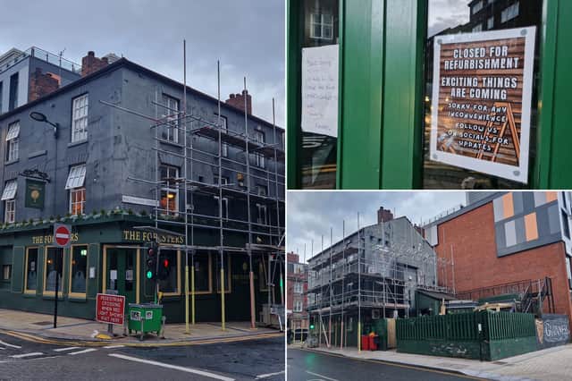 The Foresters pub on Division Street in Sheffield is undergoing a major refurbishment