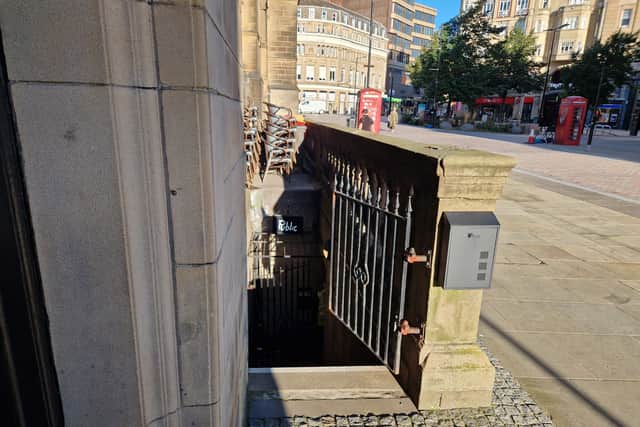 Public bar, on Surrey Street, Sheffield. Photo: David Kessen, Iconic Media