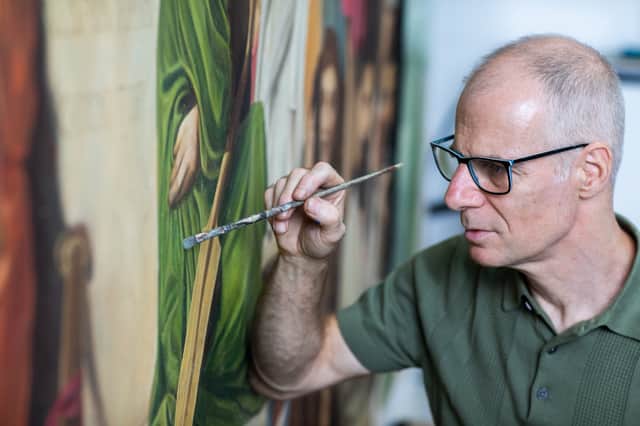 He got his start displaying his canvas murals on street corners, but now Mel's work adorns luxury homes across the world, including the addresses of Robbie Williams and Sir Andrew Lloyd Webber.