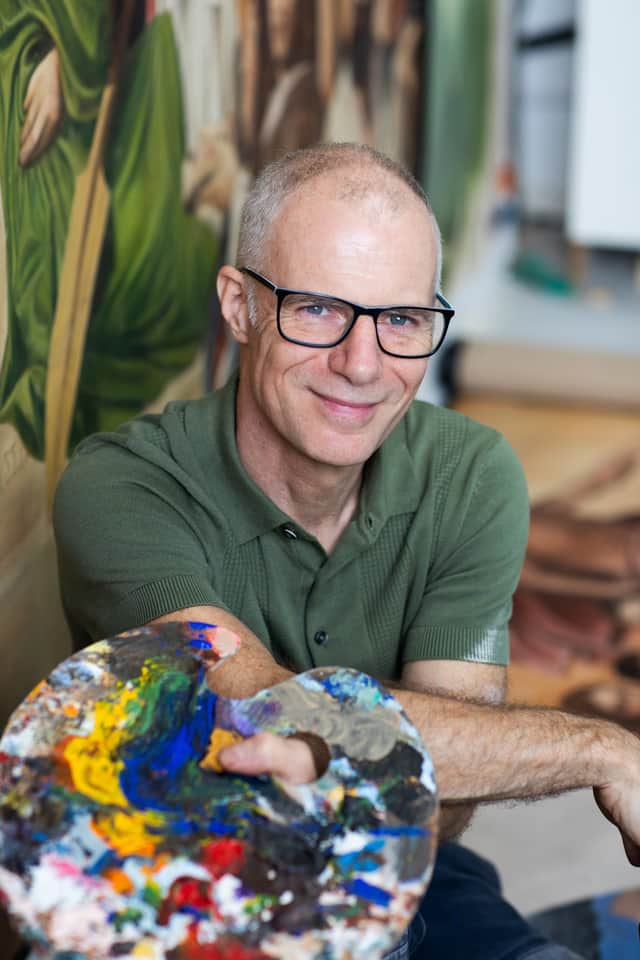 Mel Holmes does all his work out of his studio in Bradway, Sheffield.
