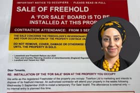 Abtisam Mohamed MP wants government to take action over 'sale of freehold' letters.