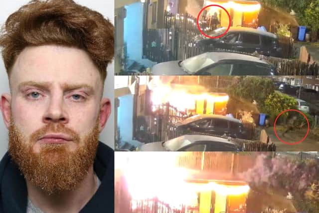 Gang member Samuel Moffett set the fire that burned a 78-year-old greatgran's home to the ground. She was present inside and had to be rescued by firefighters