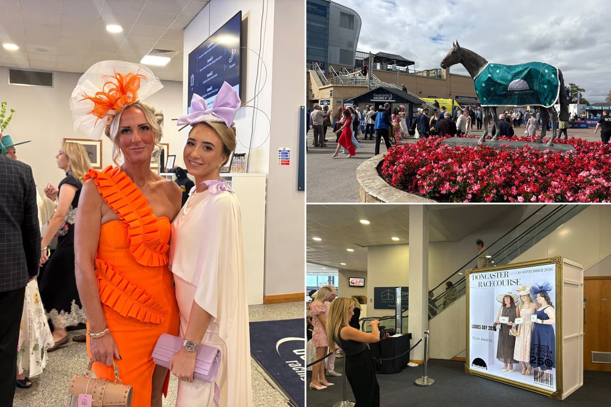 St Leger Ladies Day gets under way with colourful outfits and racing ...