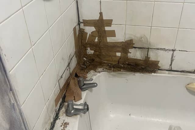A Sheffield family say that they have not had a working shower in their bathroom for 10 years because of problem with repairs