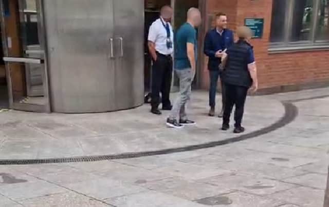 Birks, second right, had his jail term suspended 