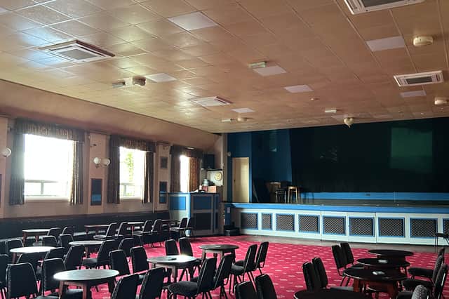 The large concert room can be hired out for events