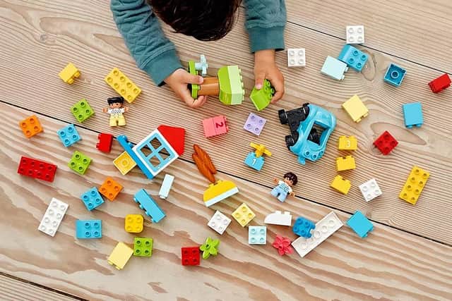 The Very promotion includes LEGO DUPLO sets featuring Bluey, Disney Frozen, Spidey, vehicles and animals.