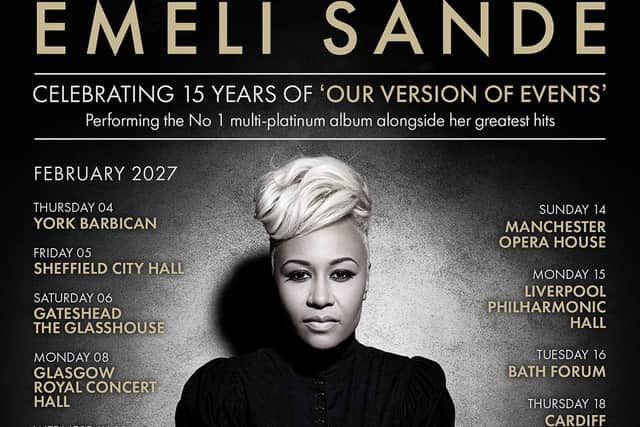 Emeli Sandé is performing 24-dates across the UK & EU including Sheffield City Hall and York Barbican