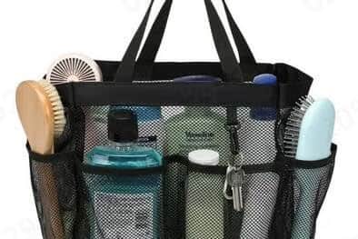 Keep all your toiletries together so that trip to the shared-bathroom is no longer a frenetic attempt to either keep hold of your towel, toothbrush, razor, soaps and whatever else you need