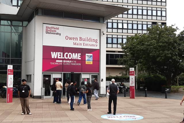Sheffield Hallam University welcomes their new students