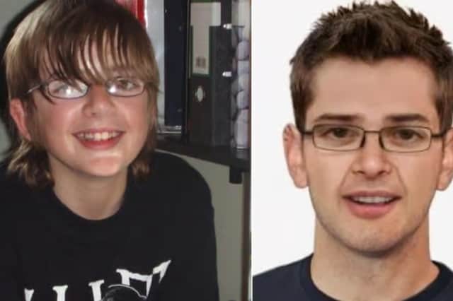 Andrew Gosden was last seen on September 14, 2007. An image of how he may look today