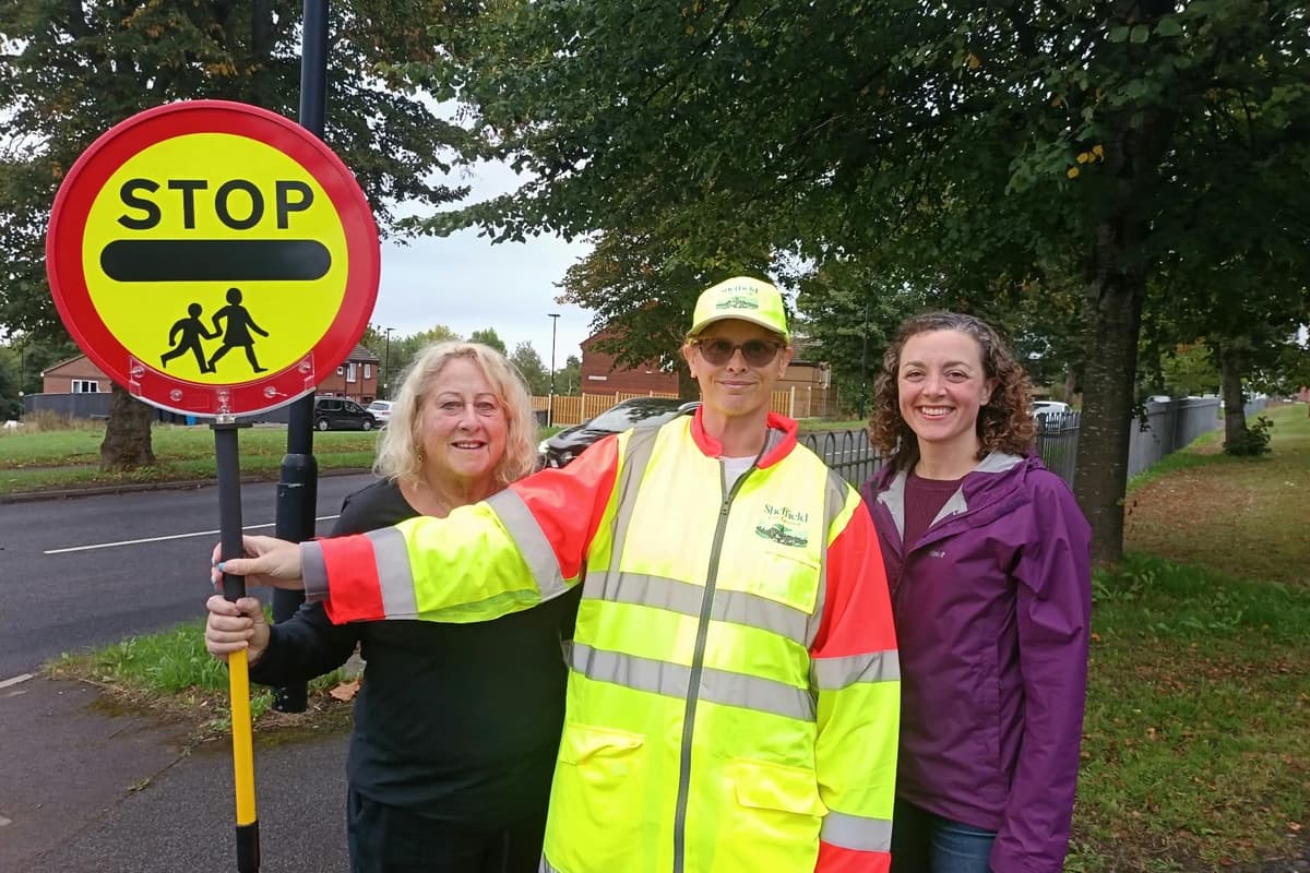 Lollipop lady starts work at notorious Sheffield accident blackspot in ...