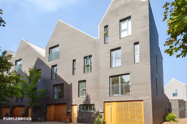 The three-storey Lizzie Lane townhouse brings contemporary design and practical features to Sheffield's Little Kelham development