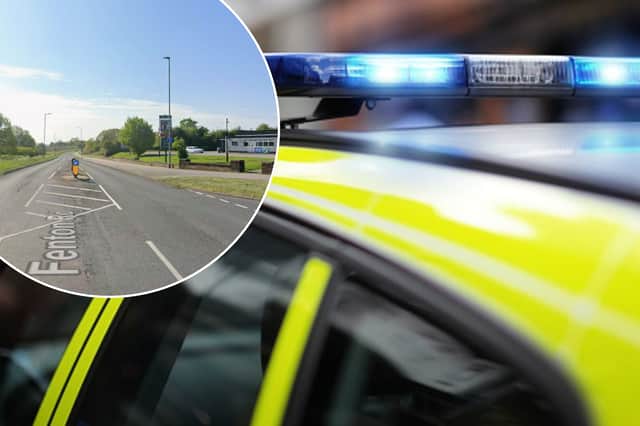 The incident took place on Fenton Road, Rotherham, leaving a man in need of hospital treatment