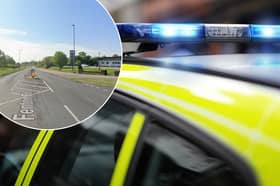 The incident took place on Fenton Road, Rotherham, leaving a man in need of hospital treatment
