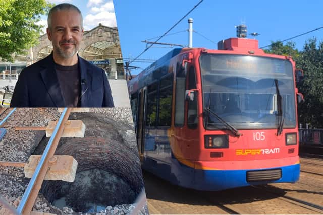 South Yorkshire Mayor Oliver Coppard has issued an update on repair works after a hole was discovered underneath a stretch of tram tracks in Sheffield
