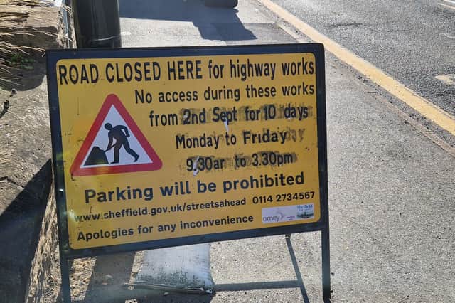 Amey put out signs stating Osborne Road would be closed, and parking suspended, for 10 days from Wednesday, September 2.