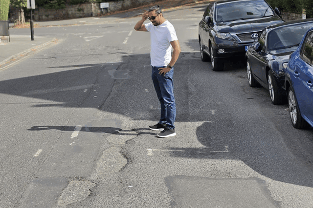 Coun Maroof Raouf called for Amey to be fined for failing to repair Osborne Road in Nether Edge and failing to keep residents informed.