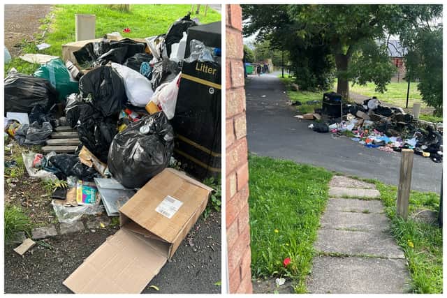A heap of flytipped rubbish in Burngreave's Ellesmere Walk was reportedly only cleared away after a two week wait.