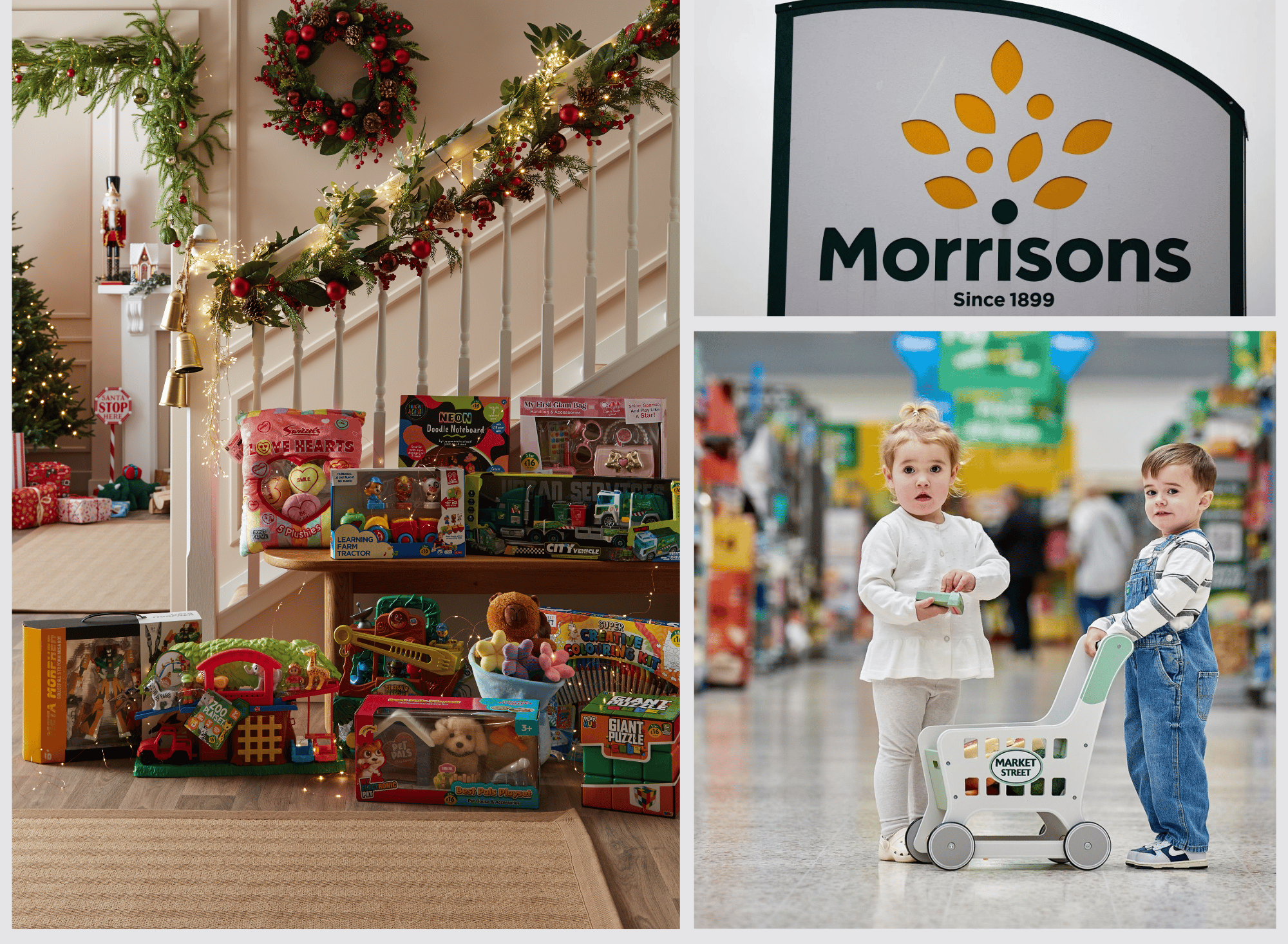 Internal Parents Sign Morrisons' two for £16 Toy Event to help parents with festive spending