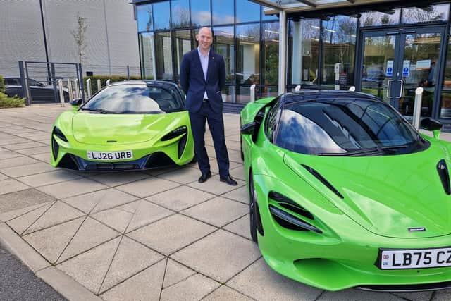 Joe Elford, McLaren Composites Technology Centre director, welcomes investment in the Rotherham factory.