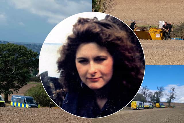 A newly-resumed search for Teresa’s remains on farmland in Piper Lane in Aston, Rotherham has led to fresh hopes her family may finally be given answers