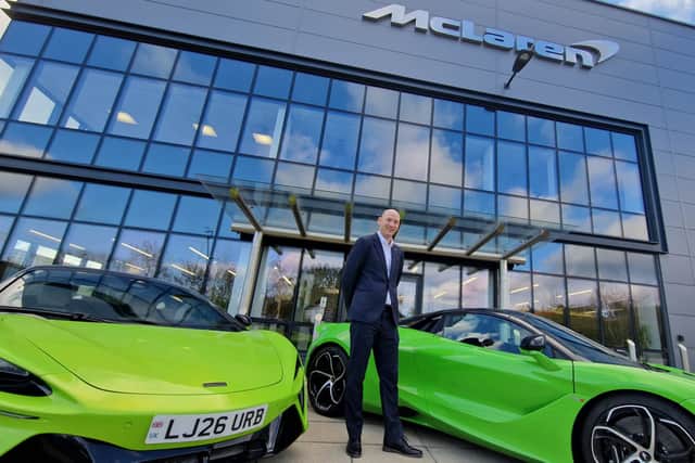 McLaren Composites Technology Centre plant director Joe Elford. McLaren has announced plans to invest £500m in its UK factories and create 1,000 jobs, including its research and development site in South Yorkshire.