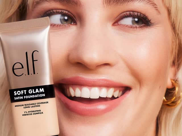 Satin foundation such as e.l.f. Soft Glam Satin Foundation, offers a middle-ground finish for anyone searching for a more natural-looking everyday make-up base.
