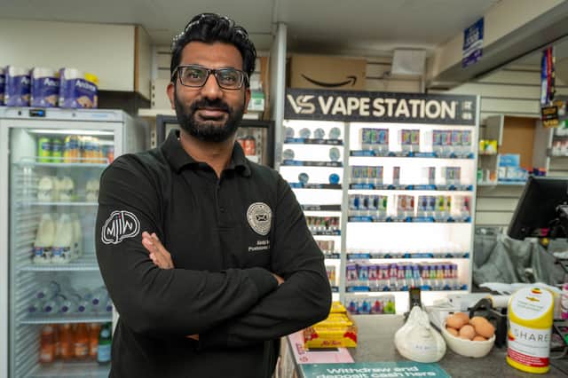 Abdul Basid, owner of Sharrow Vale Post Office.