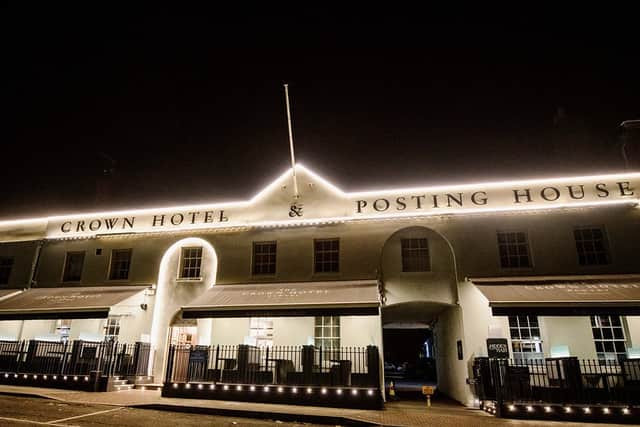 The Crown Hotel is up for sale.