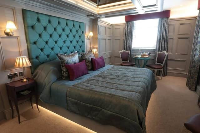 A room at the Crown Hotel.