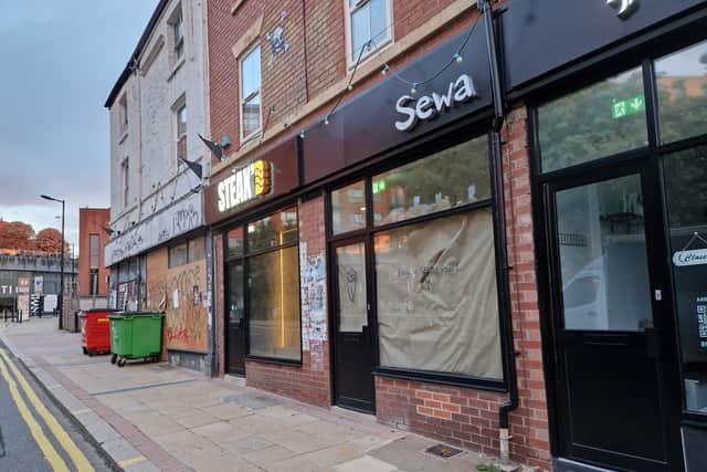 Sewa is set to become the latest food venue on Devonshire Street, Sheffield, in a row of refurbished shops. Photo: David Kessen, Iconic Media