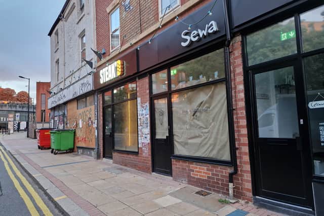 Sewa is set to become the latest food venue on Devonshire Street, Sheffield, in a row of refurbished shops. Photo: David Kessen, Iconic Media